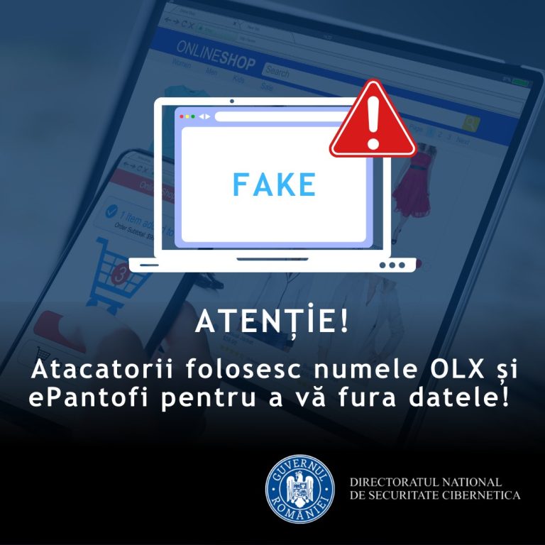 Atacatorii folosesc numele OLX Romania și epantofi.ro