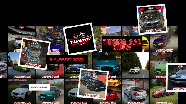 Tuning Car Show Meet ajunge la Huedin pe 9 august 2026